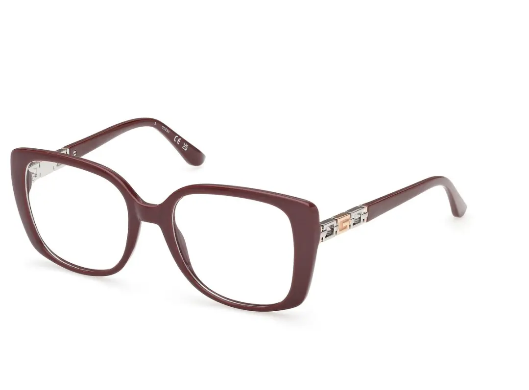 Guess GU50359 Shiny bordeaux 52/18/145 WOMAN Brilmonturen