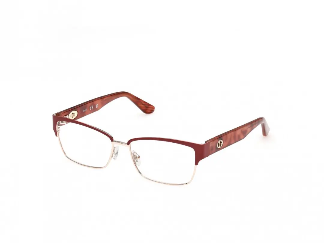 Guess GU50383 Matte dark red 55/15/140 WOMAN Brilmonturen