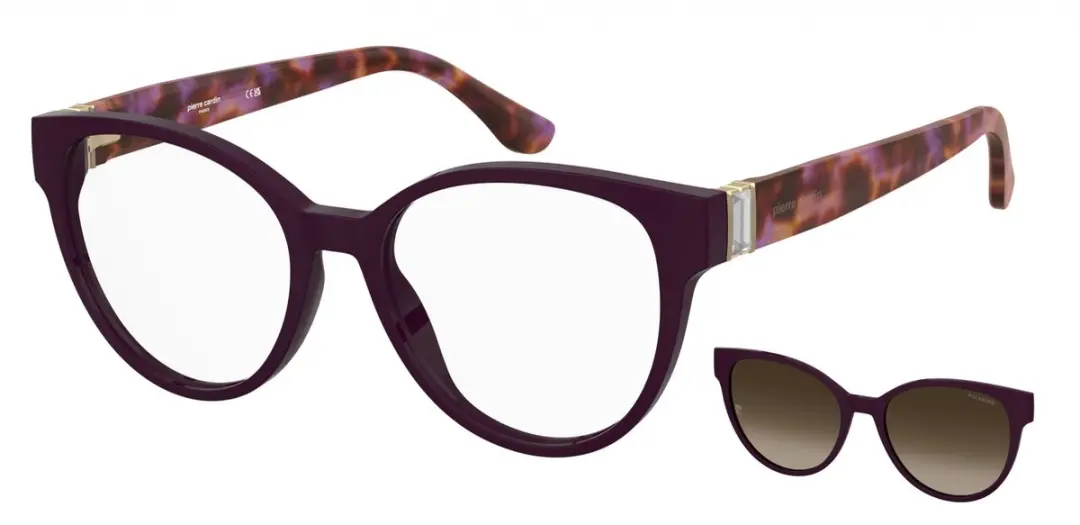 Pierre Cardin P.C. 8538/C Violet havana 53/17/145 WOMAN Brilmonturen