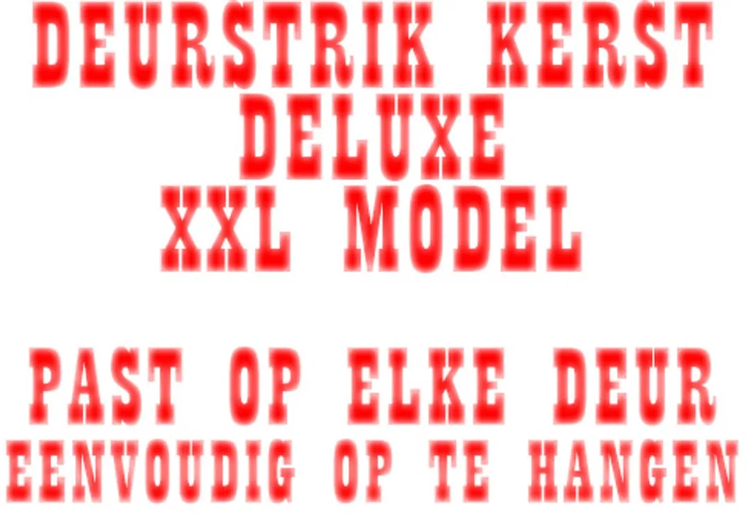 RedParrot Kerstdeurstrik - Rood