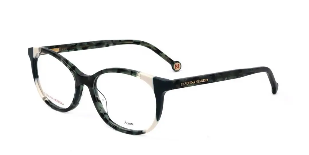 Carolina Herrera HER 0125 Green havana white 53/16/145 WOMAN Brilmonturen