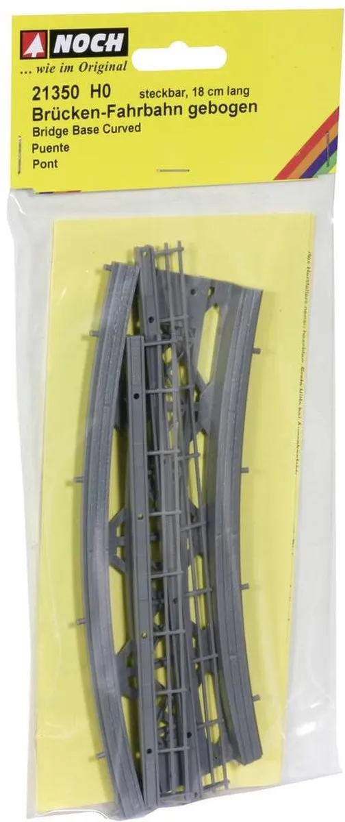 Noch Gebogen Brugdeel H0 Modelbouw - Kleurloos