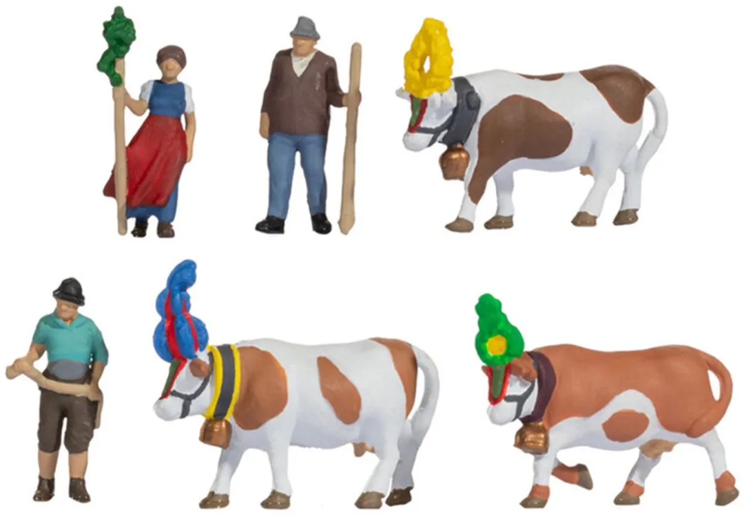 Noch Almabtrieb H0 Modelbouwfiguren - 3 Koeien