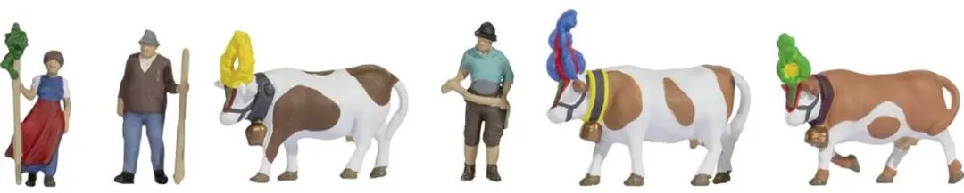 Noch Almabtrieb H0 Modelbouwfiguren - 3 Koeien