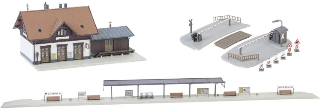 Faller Stationsset Mühlheim Schaal N - Gebouw