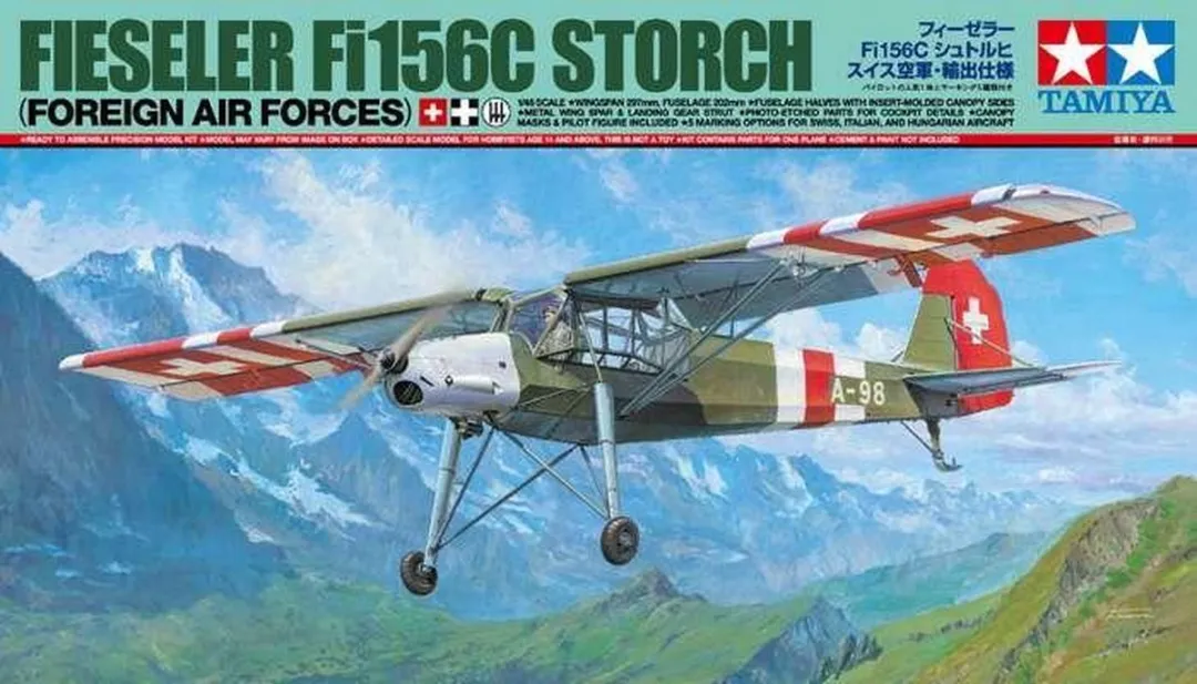 Tamiya 25158 Fieseler Fi156C Storch Modelbouwpakket