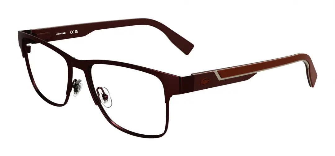 Lacoste L2307MAG-SET N Matte burgundy 55/16/145 MAN Brilmonturen