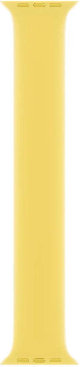 Apple Siliconen Solobandje Apple Watch 38-42mm - Maat 2 - Lemon Zest