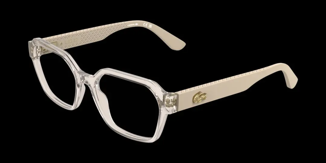 Lacoste L4025 Transparent light beige 53/17/140 WOMAN Brilmonturen