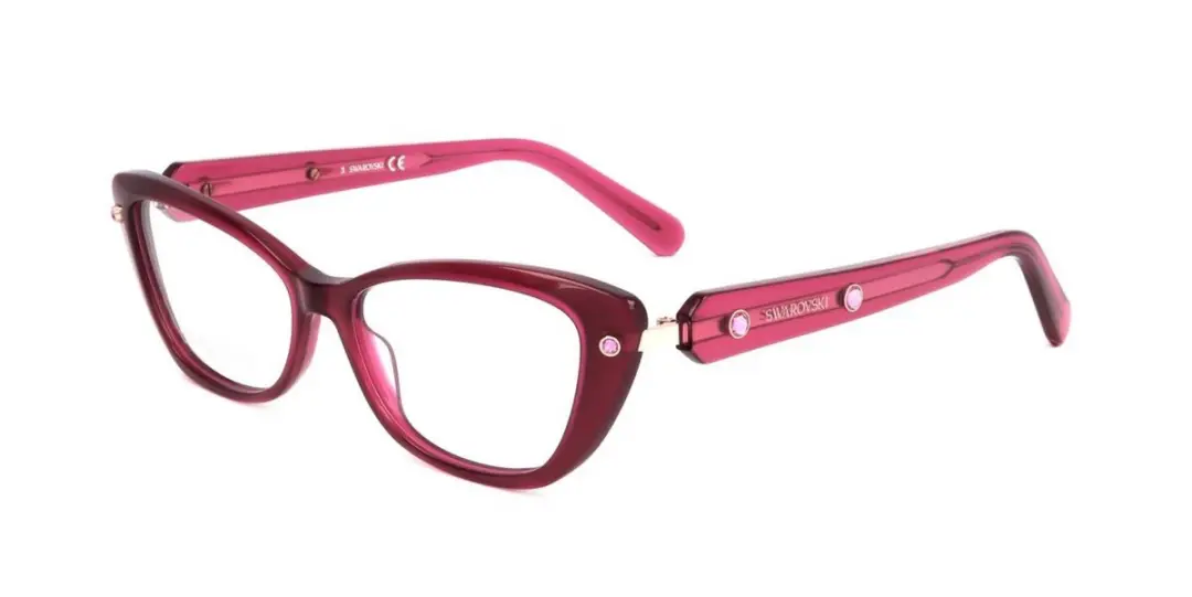 Swarovski SK5478 Shiny pink 53/14/140 WOMAN Brilmonturen