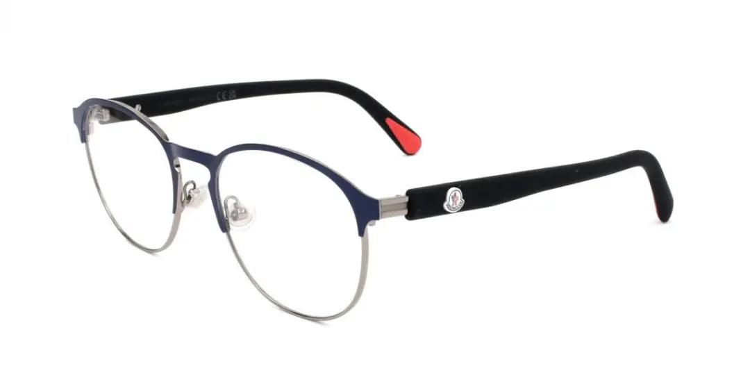 Moncler ML5192 Shiny blue 54/19/145 MAN Brilmonturen