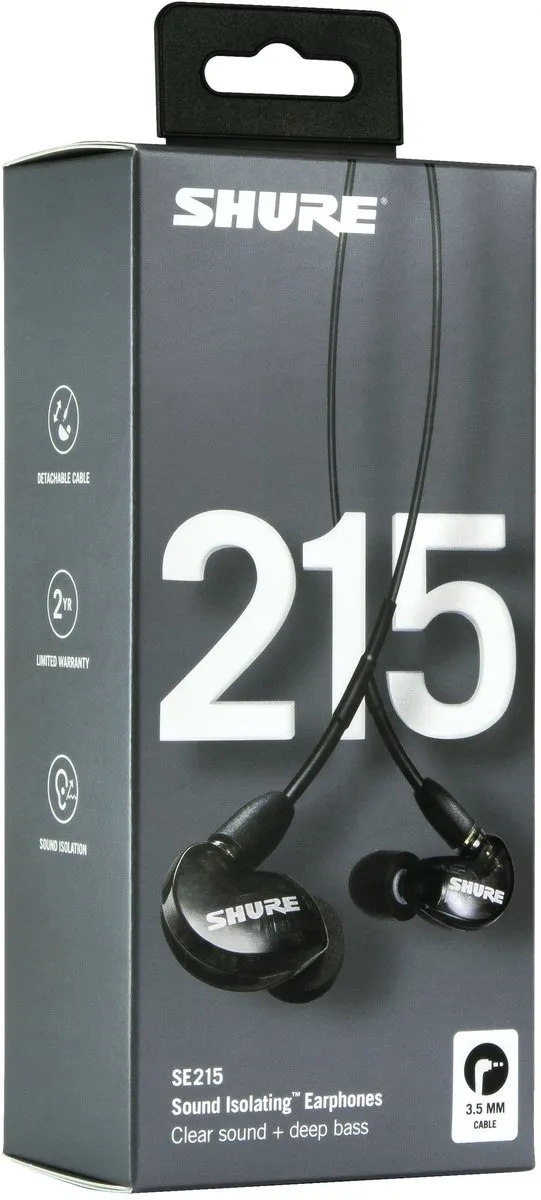 Shure SE215-K InEar Hoofdtelefoon