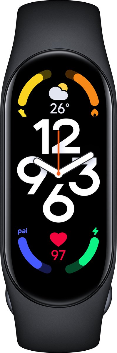 Xiaomi Mi Band 7 - activity tracker - horloge met stappenteller - Europese variant - Zwart