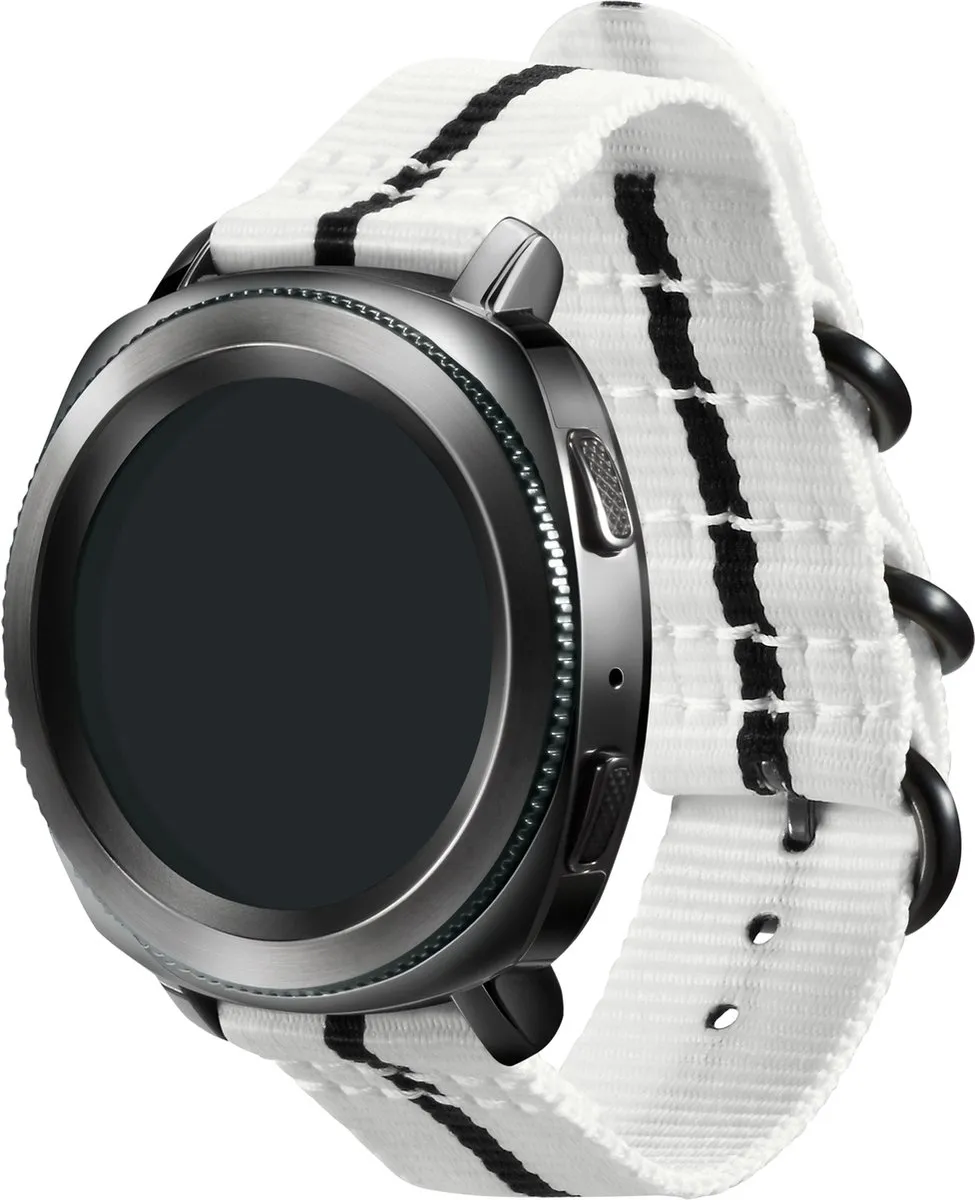 Samsung Nylon Bandje Gear Sport Medium - Wit