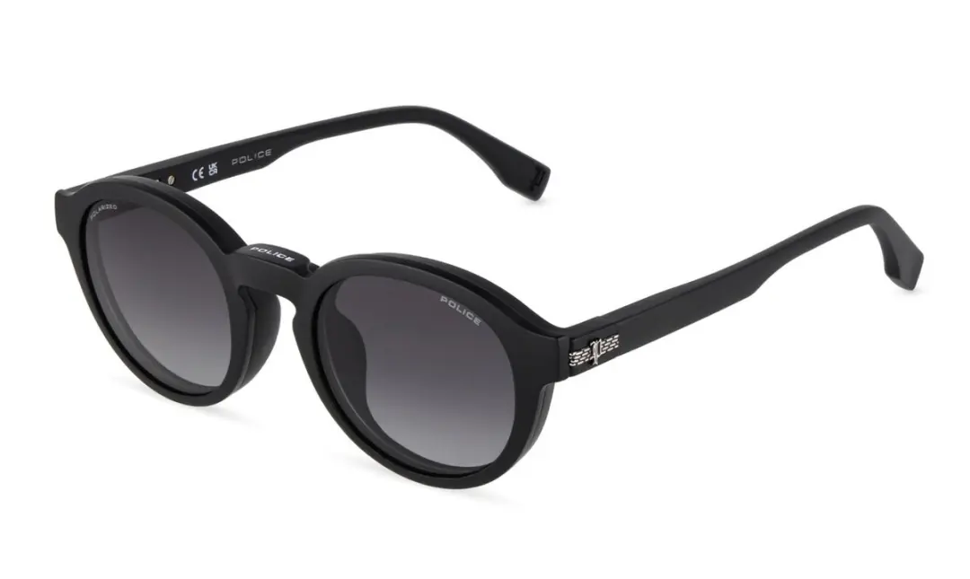 Police UK181 Nero opaco 46/20/140 JUNIOR Brilmonturen