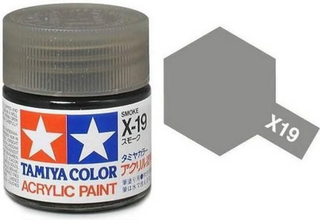 Tamiya X-19 Smoke Clear Acrylverf 23ml