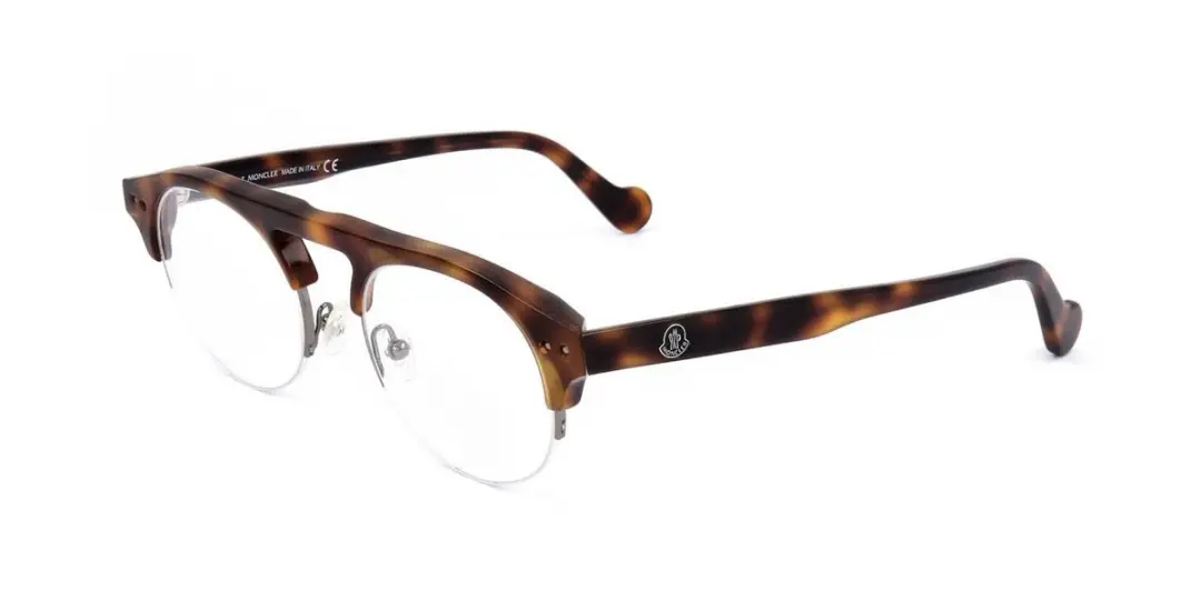 Moncler ML5016 Dark havana 49/21/150 MAN Brilmonturen