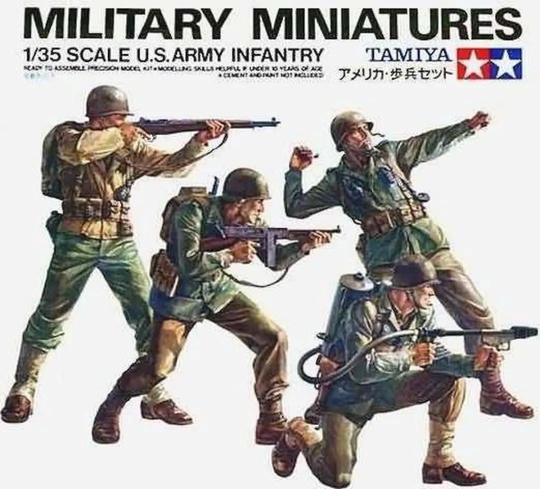 Tamiya US Army Infantry Figuren-Set 35013 - 1:35 - 4 Stuks