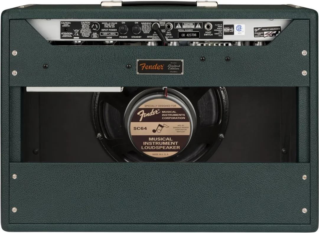 Fender FSR 65 Deluxe Reverb Buizenversterker - British Racing Green
