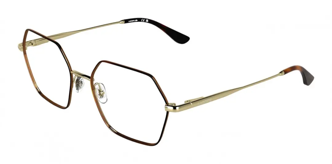 Lacoste L2322 Gold/havana 55/18/140 WOMAN Brilmonturen