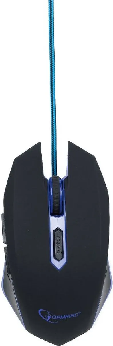 Gembird MUSG-001-B - Gaming muis, zwart/blauw