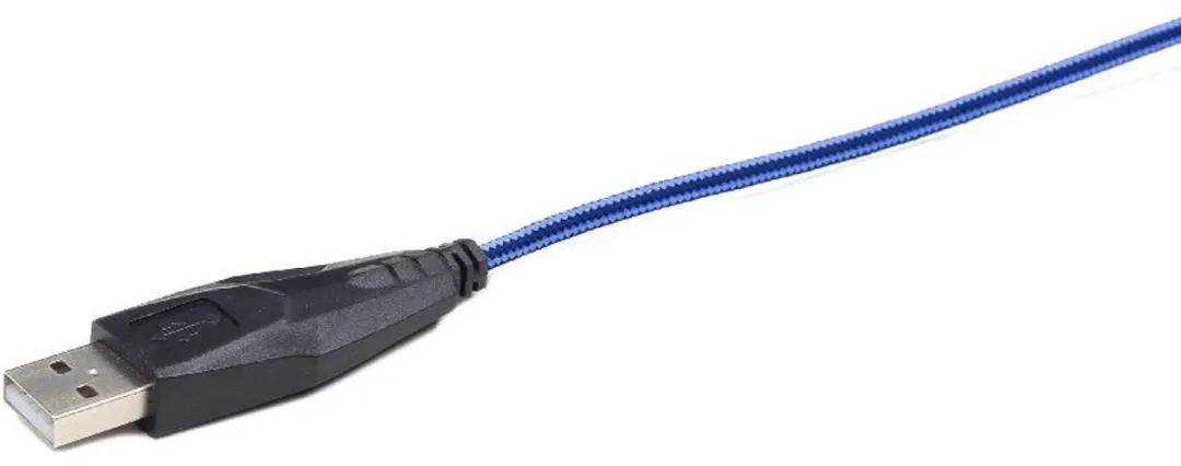 Gembird MUSG-001-B - Gaming muis, zwart/blauw