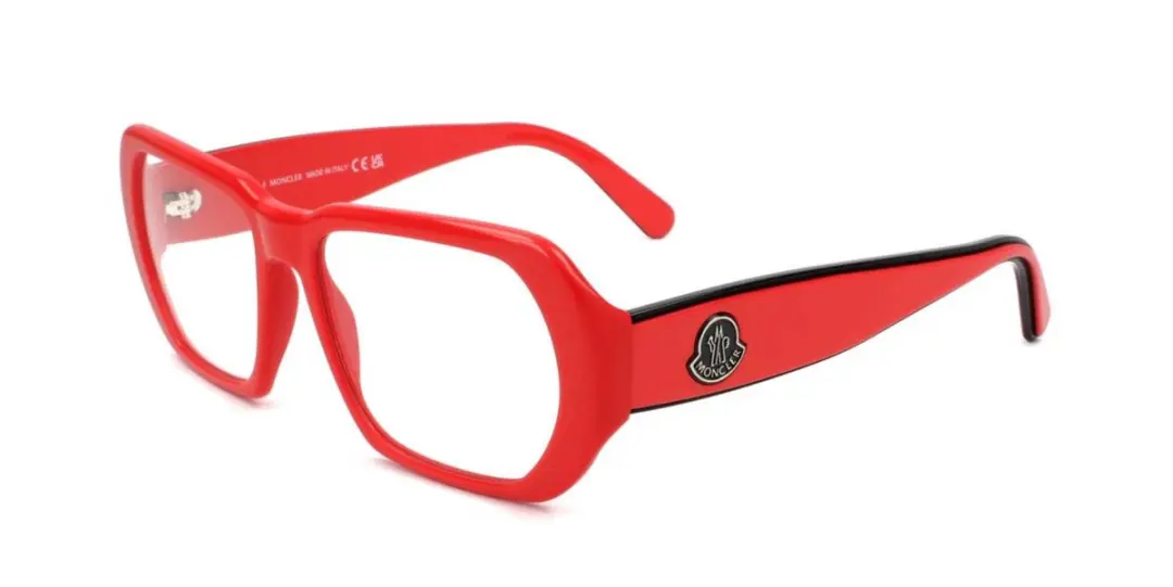 Moncler ML5197 Shiny red 54/16/140 WOMAN Brilmonturen
