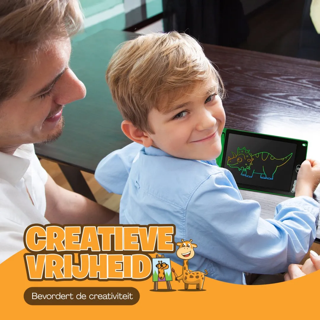 DotasToys® Tekentablet - LCD Tablet met Kleurenscherm voor Kinderen - Kindertablet - Tekenbord & Schrijfbord met Scherm Speelgoed - Keer op keer Tekenen & Schrijven