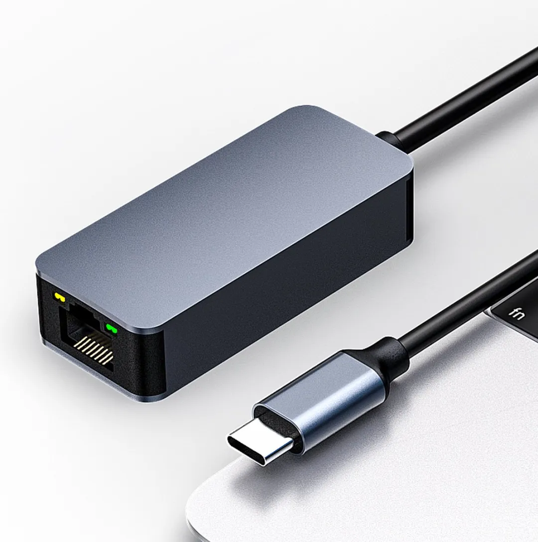 NÖRDIC USBC-LAN USB-C naar RJ45 Adapter 2,5Gbps