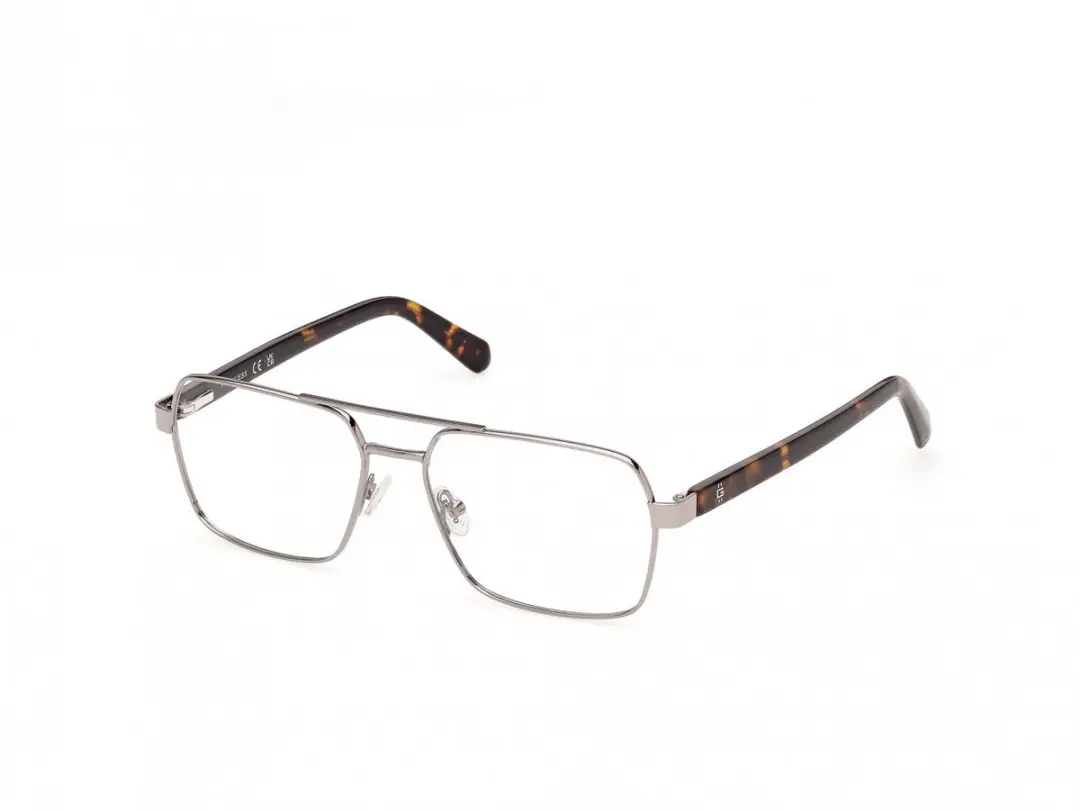Guess GU50449 Shiny gunmetal 56/16/145 MAN Brilmonturen