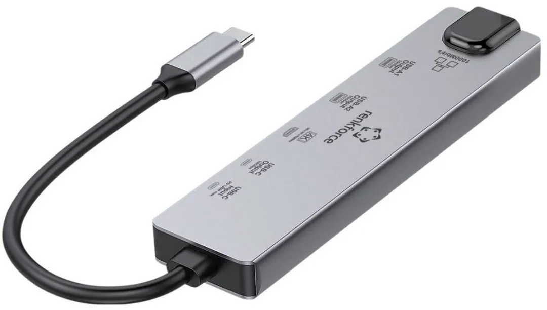 Renkforce RF-6649662 USB-C Dockingstation - Grijs