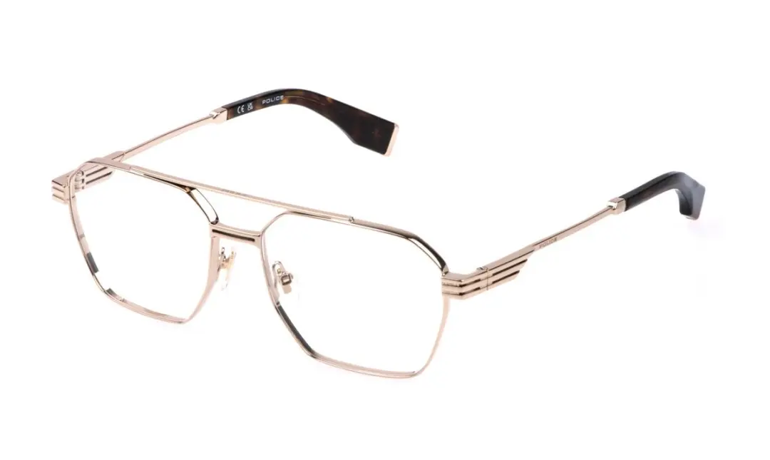 Police VPLQ76N Oro rose' lucido 58/16/150 MAN Brilmonturen
