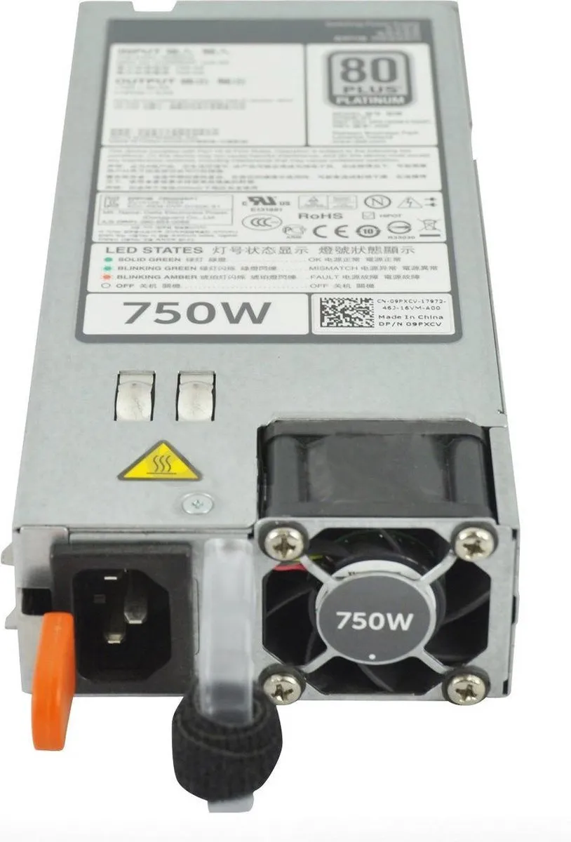Dell PowerEdge 750W Hot-Plug Voeding 9PXCV