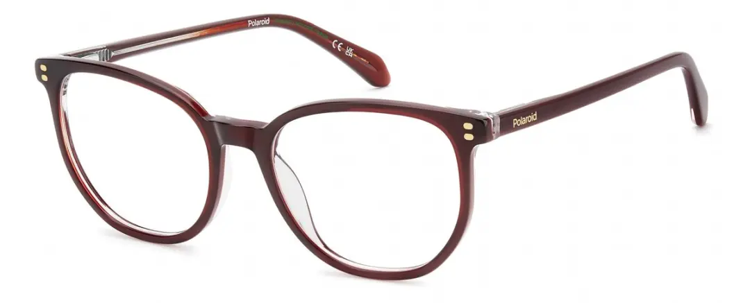 Polaroid PLD D633 Burgundy 52/18/127.7 WOMAN Brilmonturen