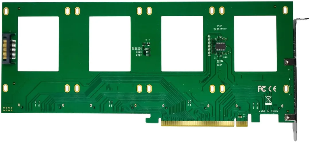 InLine PCIe Kaart naar 4x U.2 NVMe SFF-8639 - 76660R