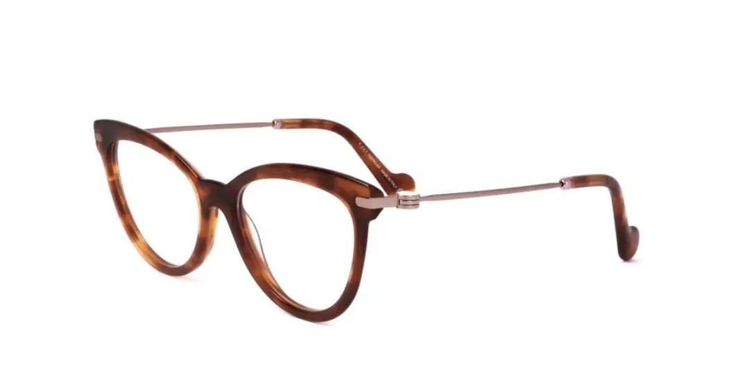 Moncler ML5018 Blonde havana 53/17/140 WOMAN Brilmonturen