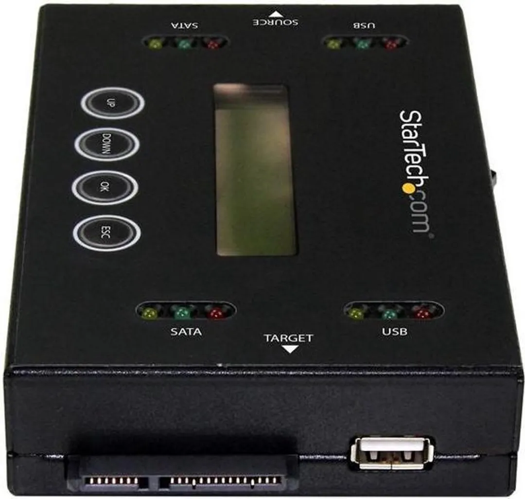 Startech SU2DUPERA11 Schijfduplicator & Wisser - USB/SATA - Zwart