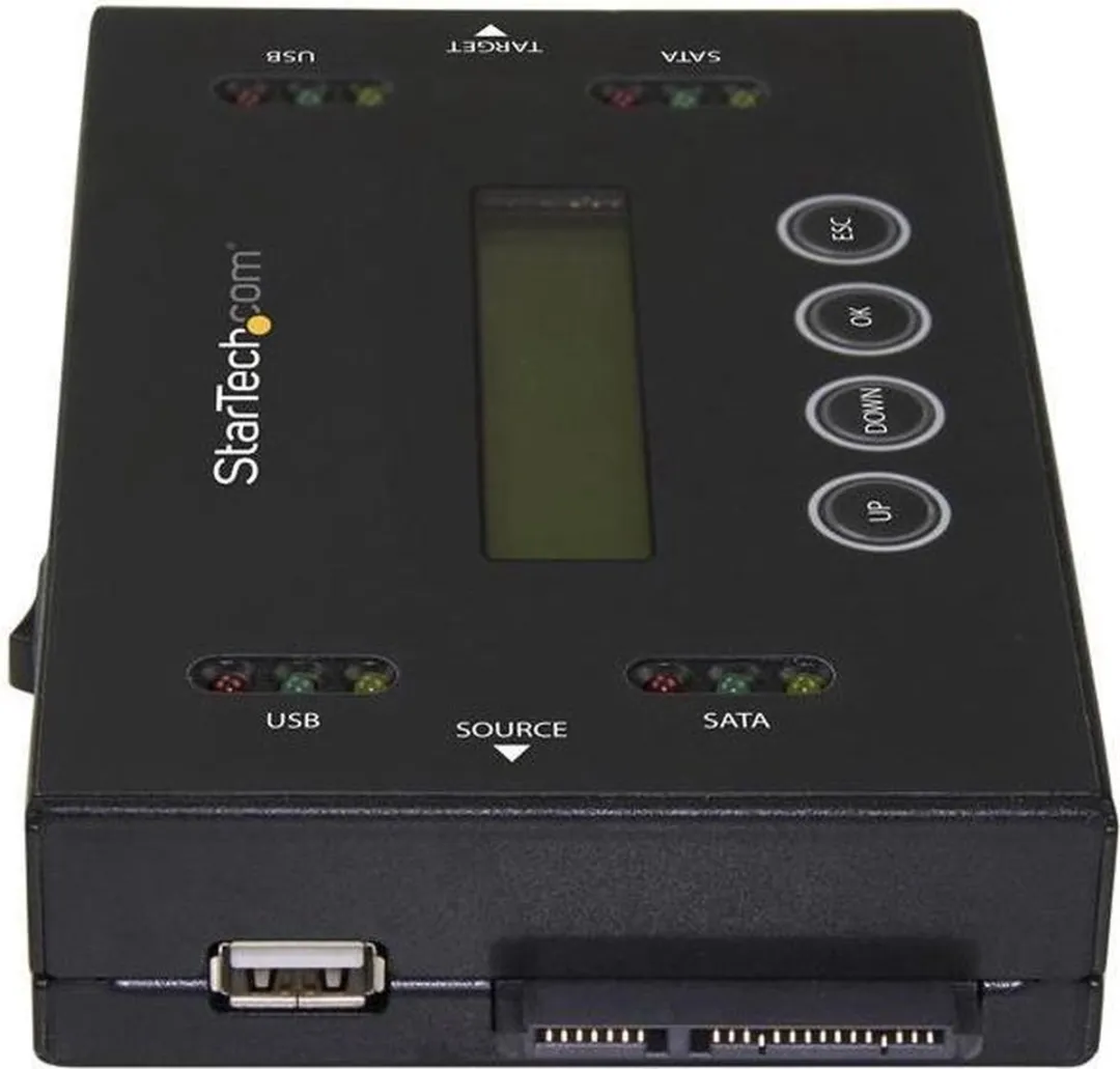 Startech SU2DUPERA11 Schijfduplicator & Wisser - USB/SATA - Zwart
