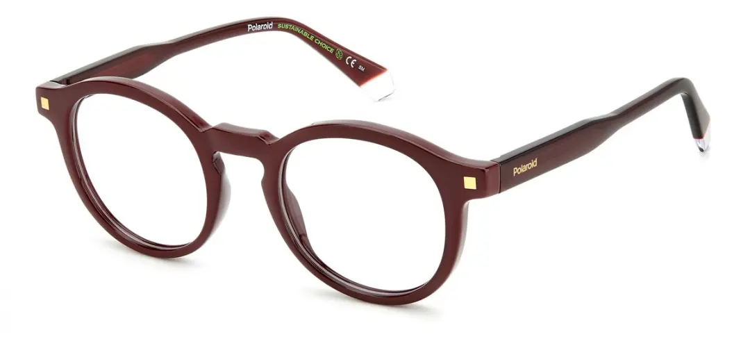 Polaroid PLD D492 Burgundy 2 48/21/145 MAN Brilmonturen