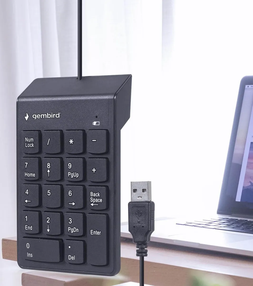 Gembird KPD-U-03 USB Numeriek Toetsenbord - Zwart
