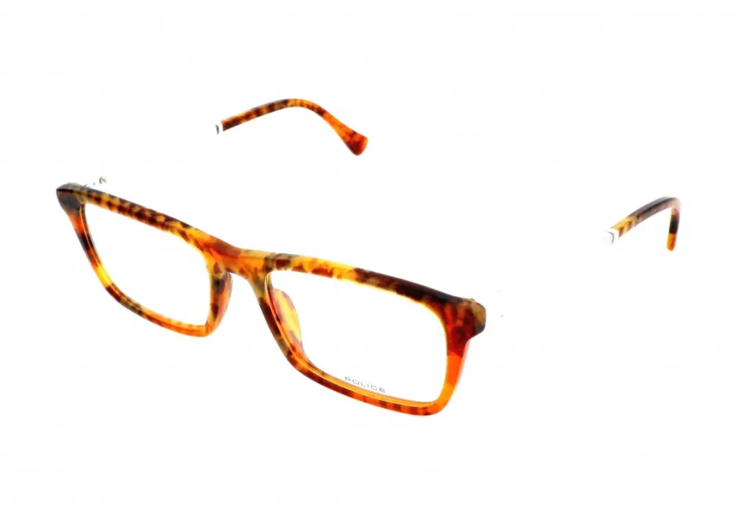 Police VPL262 Matt havana orange 52/19/145 MAN Brilmonturen
