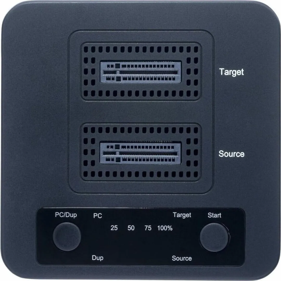 Startech M2-HDD-DUPLICATOR-N1 M.2 NVMe Duplicator - 90GBpm - Zwart
