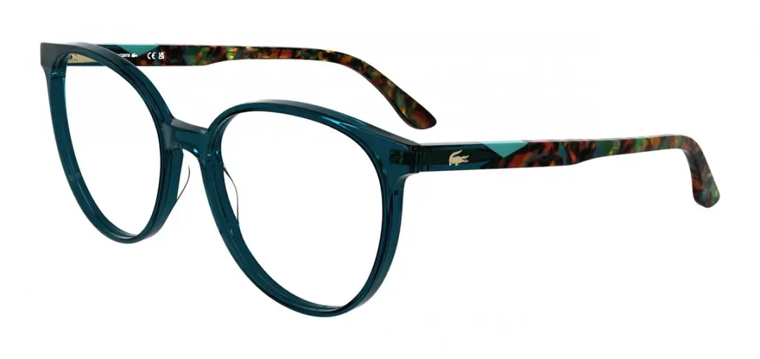 Lacoste L2987 N Transparent petrol 55/17/140 WOMAN Brilmonturen