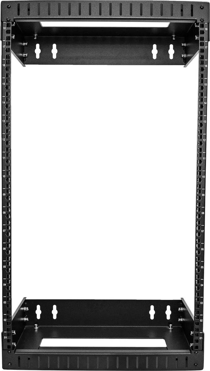 Startech 18U Wandmontage Server Rack 12-20 inch - Zwart