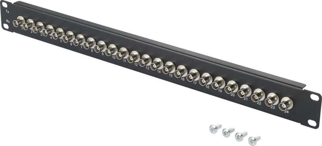 Renkforce RF-4541184 BNC-patchpaneel 24 Poorten - 19" 1HE