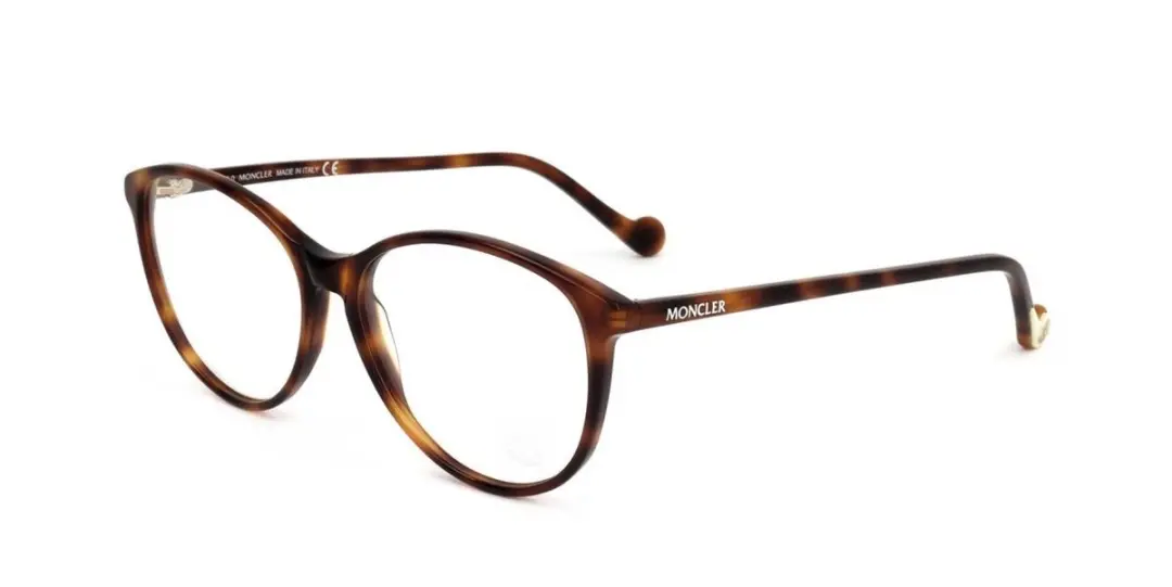 Moncler ML5105 Dark havana 54/14/145 WOMAN Brilmonturen
