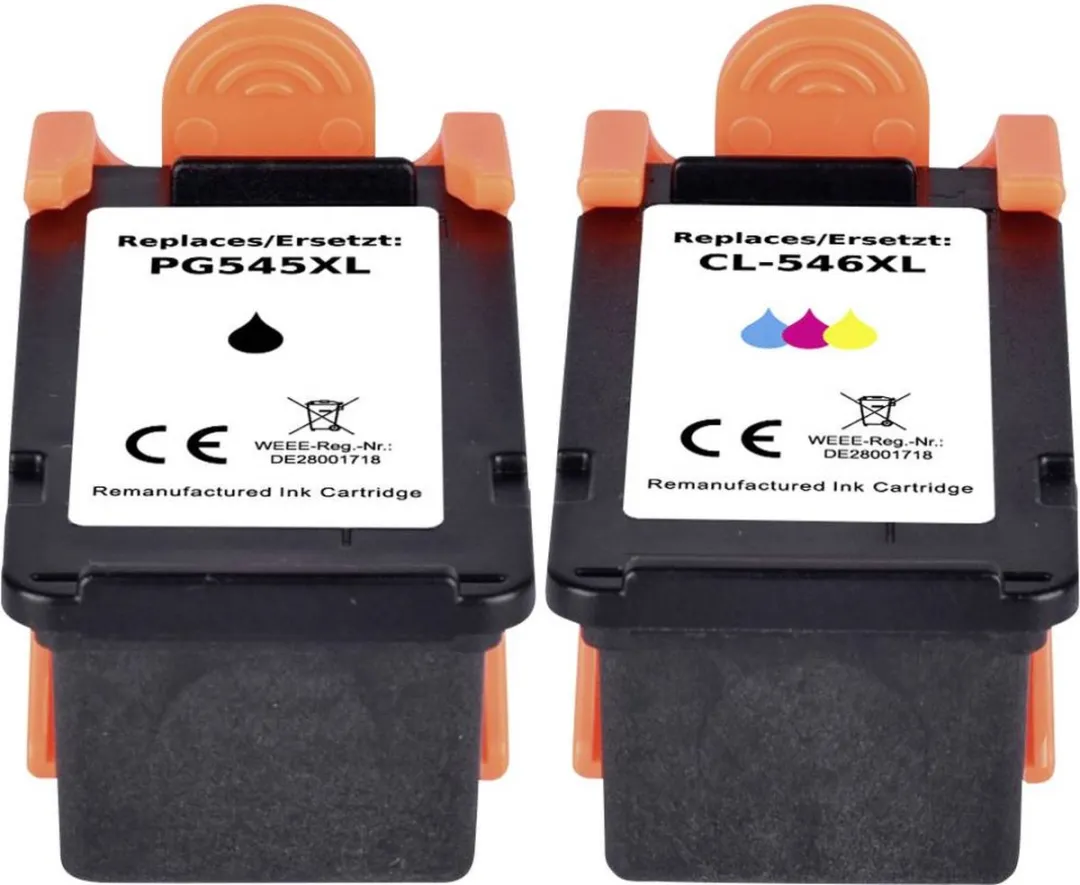 Renkforce Inktcartridge PG-545/CL-546 CombiPack - Zwart/Cyaan/Magenta/Geel