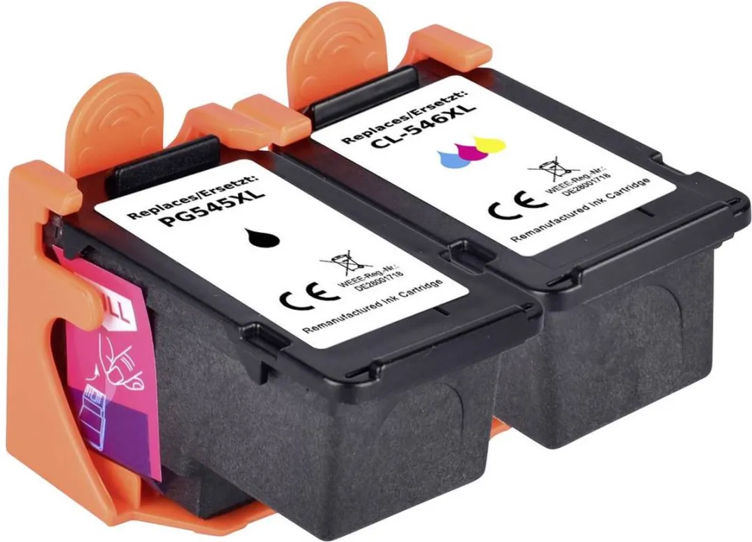 Renkforce Inktcartridge PG-545/CL-546 CombiPack - Zwart/Cyaan/Magenta/Geel