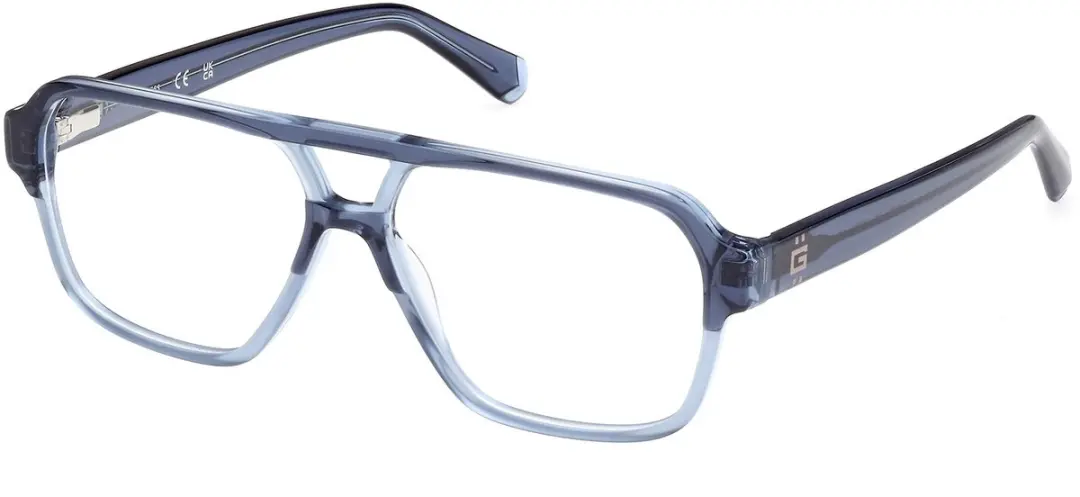 Guess GU50093 Shiny blue 56/13/145 MAN Brilmonturen