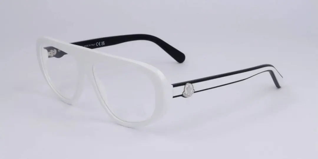 Moncler ML5196 White 57/14/145 MAN Brilmonturen